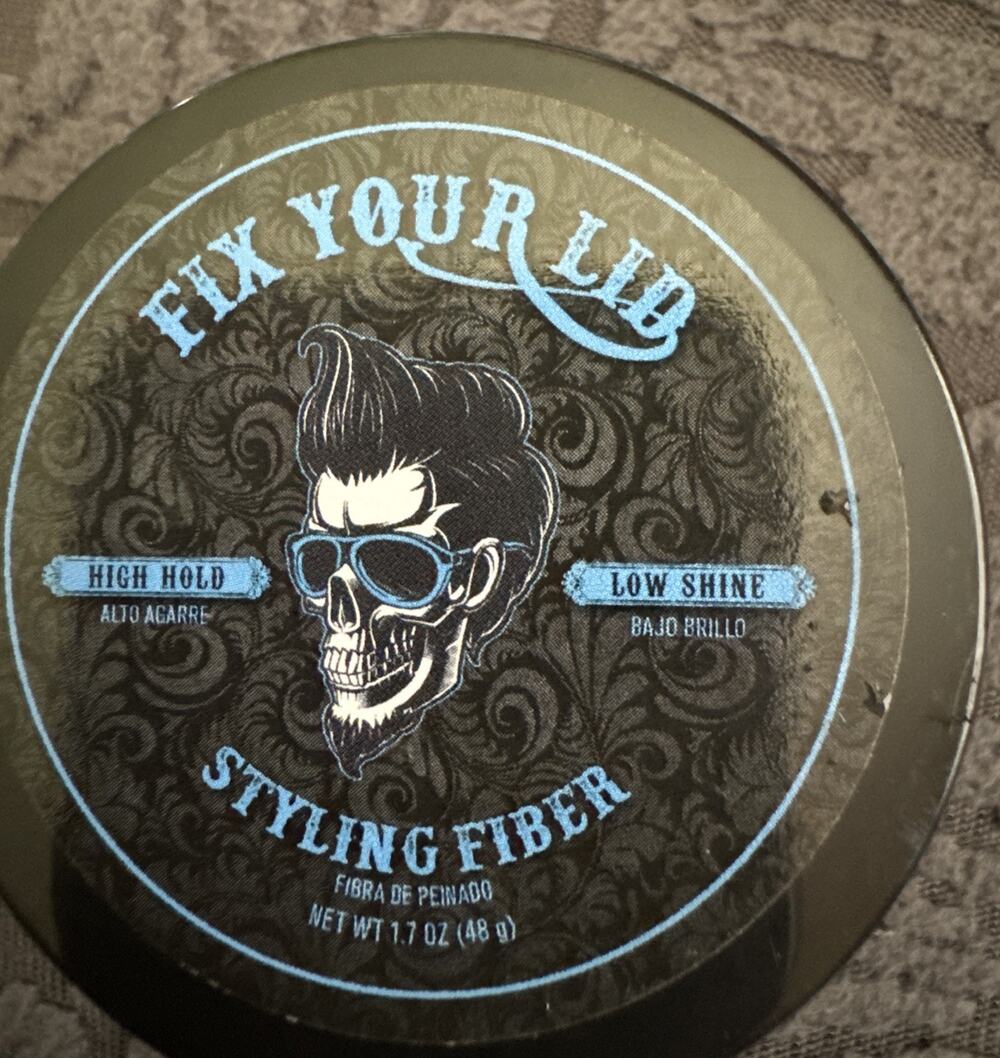 Fix Your Lid Styling Fiber Travel Low Shine High Hold 1.7oz NEW